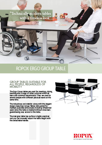  Data leaflet Ropox Ergo Group Table