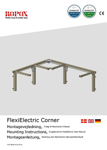 Ropox user & mounting manuel - FlexiCorner Electric addition