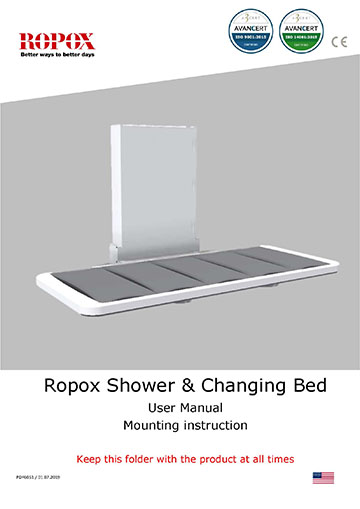 Ropox user & mounting - Shower/Changing bed US