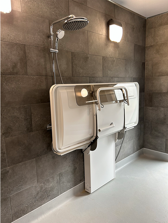 shower changing bed