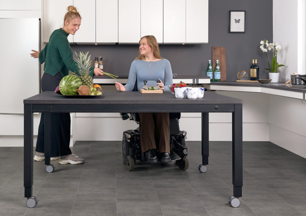 height adjustable inclusive table