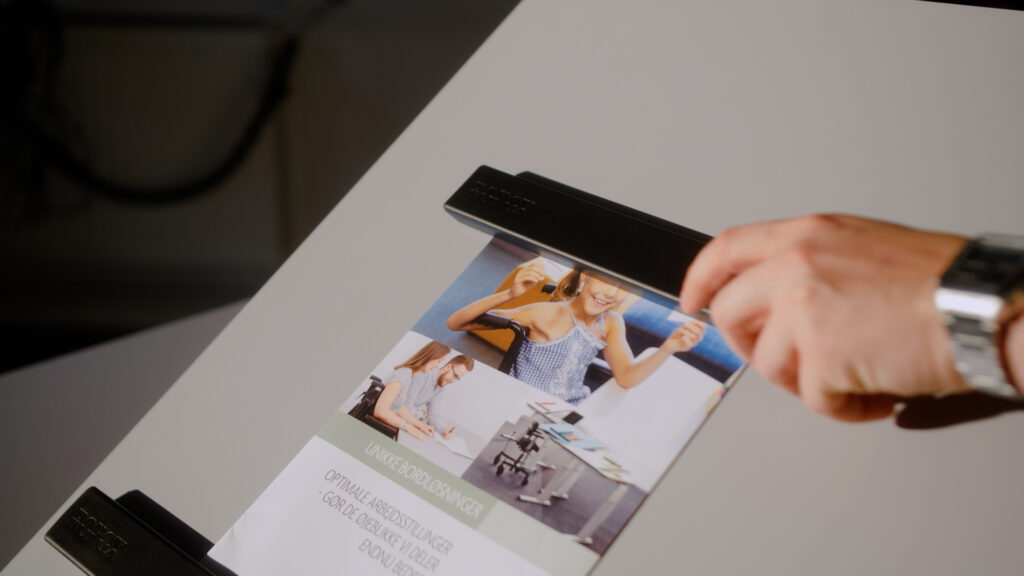 magnetic work surface on vision table