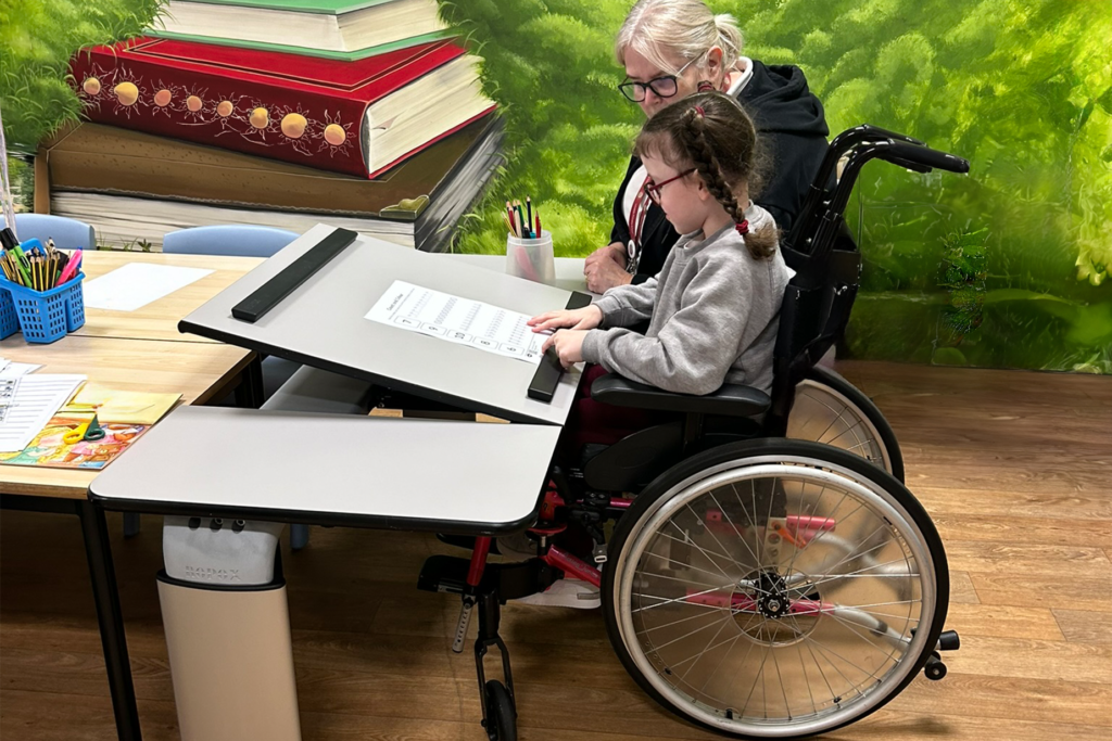 vision table for wheelchair tables